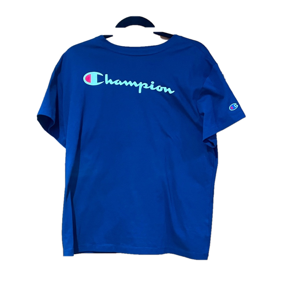 Champion Authentic Navy Blue Athletic Wear T-Shirt